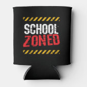 Student middelbare school - leraar - grappige scho blikjeskoeler (Voorkant)