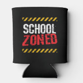 Student middelbare school - leraar - grappige scho blikjeskoeler (Achterkant)