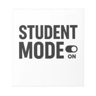 Student Mode On – Funny Study Motivation Notitieblok