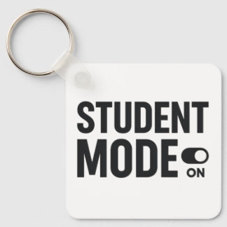 Student Modus Aan – Grappige Studiemotivatie Sleutelhanger
