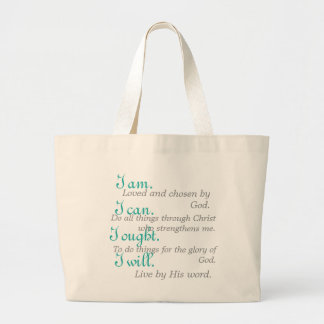 Student Motto Large Canvas tas