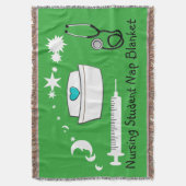 Student Nap Blanket Green Deken (Voorkant Verticaal)