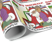 Student Naughty List Cadeaupapier (Rol Hoek)