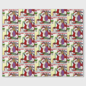 Student Naughty List Yellow Cadeaupapier (Vlak)