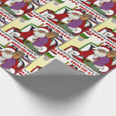 Student Naughty List Yellow Cadeaupapier (Hoek)