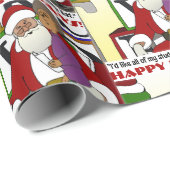 Student Naughty List Yellow Cadeaupapier (Rol Hoek)