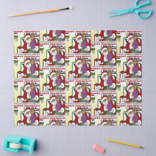 Student Naughty List Yellow Tissuepapier (Craft)