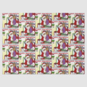 Student Naughty List Yellow Tissuepapier (Voorkant)