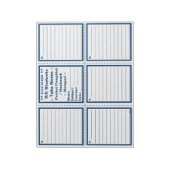 Student "Neem notities" zakdoekjes / Bladwijzer Notitieblok (Linkerzijde)