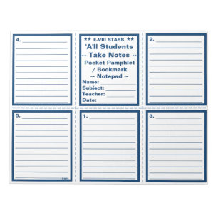 Student "Neem notities" zakdoekjes / Bladwijzer Notitieblok