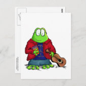 Student Nerd Frog Briefkaart (Voorkant / Achterkant)