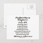 Student Neurse Diagnosis: Stress Briefkaart (Voorkant / Achterkant)