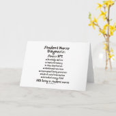 Student Neurse Diagnosis: stress Kaart (Gele Bloem)