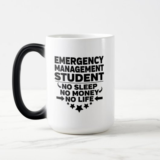 Student noodbeheer geen slaapgeldleven magische mok (Links)