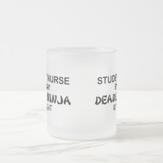 Student Nurse Deadly Ninja Matglas Koffiemok (Center)