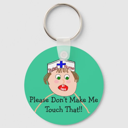 Student Nurse Hilarious Gifts Sleutelhanger (Voorkant)