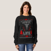 Student Nurse Life Ugly KerstSweaters Matchin Trui (Voorkant volledig)