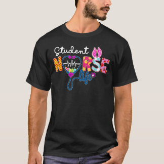 Student Nurse Play Bunny Love Stethoscope Rn T-shirt