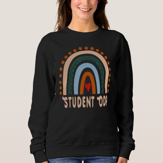 Student Odp Rainbow Cute Appreciation Essential Wo Trui (Voorkant)