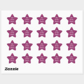 STUDENT OF WEEK ROZE (Faux) GLITTER STAR STICKERS (Vel)