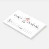 Student Onderscheiding Prestatie Watermeloen Post- Post-it® Notes (Schuin)