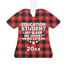 Student onderwijs geen slaap-geld-leven-rood-spel