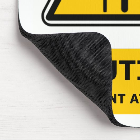 Student op het werk mousemat muismat (Hoek)