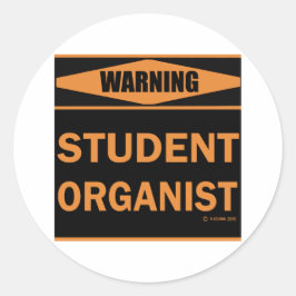 Student organisme ronde sticker