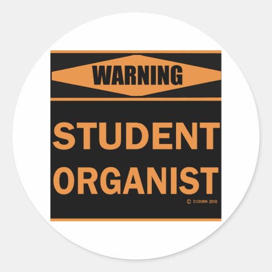 Student organisme ronde sticker (Voorkant)