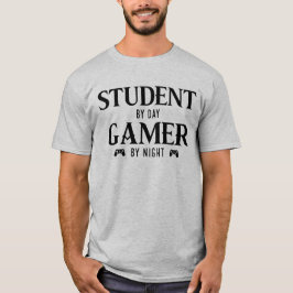 Student Overdag Gamer 's Nachts, Afgestudeerd Game T-shirt
