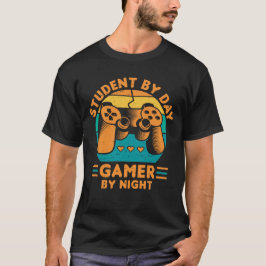 Student Overdag Gamer 's Nachts, Afgestudeerd Game T-shirt