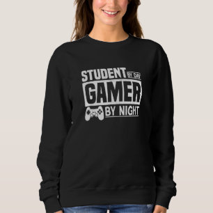 Student Overdag Gamer 's Nachts Videogames Gamen 2 Trui