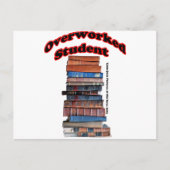 Student overwerkt briefkaart (Voorkant)