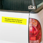 Student Permit Driver Bumpersticker (Op Truck)