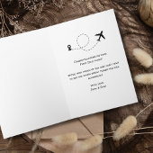 Student Piloot Eerste Solo Vliegtuig & Teddybeer Kaart