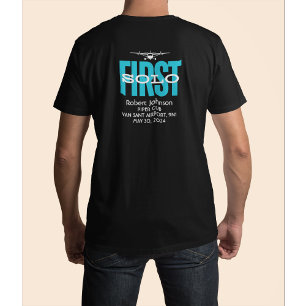 Student Piloot Eerste Solo Vlucht Custom T-shirt