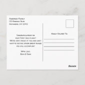 Student Pilot Eerste Solo  Vliegtuig Congrats Briefkaart (Achterkant)