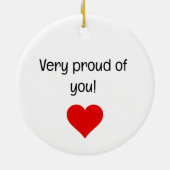 Student Pilot Eerste Solo Vliegtuig Custom XMAS Keramisch Ornament (Achterkant)