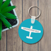 Student Pilot Eerste Solo Vliegtuig Funny Aviation Sleutelhanger