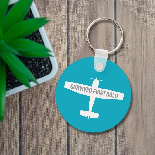 Student Pilot Eerste Solo Vliegtuig Funny Aviation Sleutelhanger