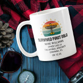 Student Pilot eerste solo vliegtuig gepersonalisee Koffiemok