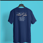 Student Pilot Eerste Solo Vlucht & Vliegtuig Custo T-shirt