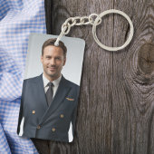 Student Pilot First Solo Photo Personalized blue  Sleutelhanger