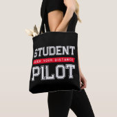 Student Pilot "Houd je afstand" Canvas tas (Dichtbij)