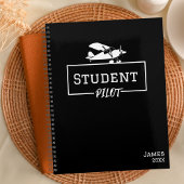 Student Pilot Piper Cub Vliegtuig Aangepaste Naam Planner