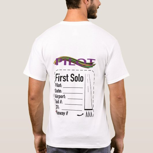 Student Pilot Solo Shirt (Achterkant)