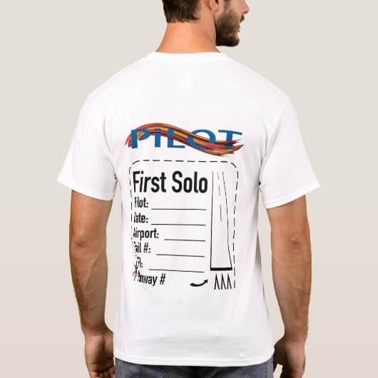 Student Pilot Solo Shirt (Achterkant)