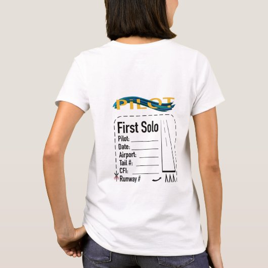 Student Pilot Solo Shirt (Achterkant)