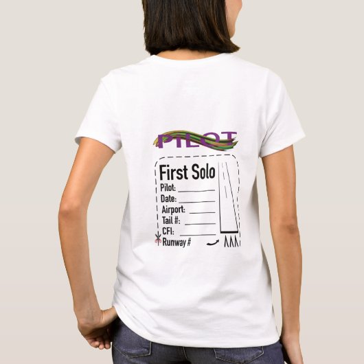 Student Pilot Solo Shirt (Achterkant)