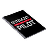 Student Pilot Warning Sign Notitieboek (Rechterzijde)